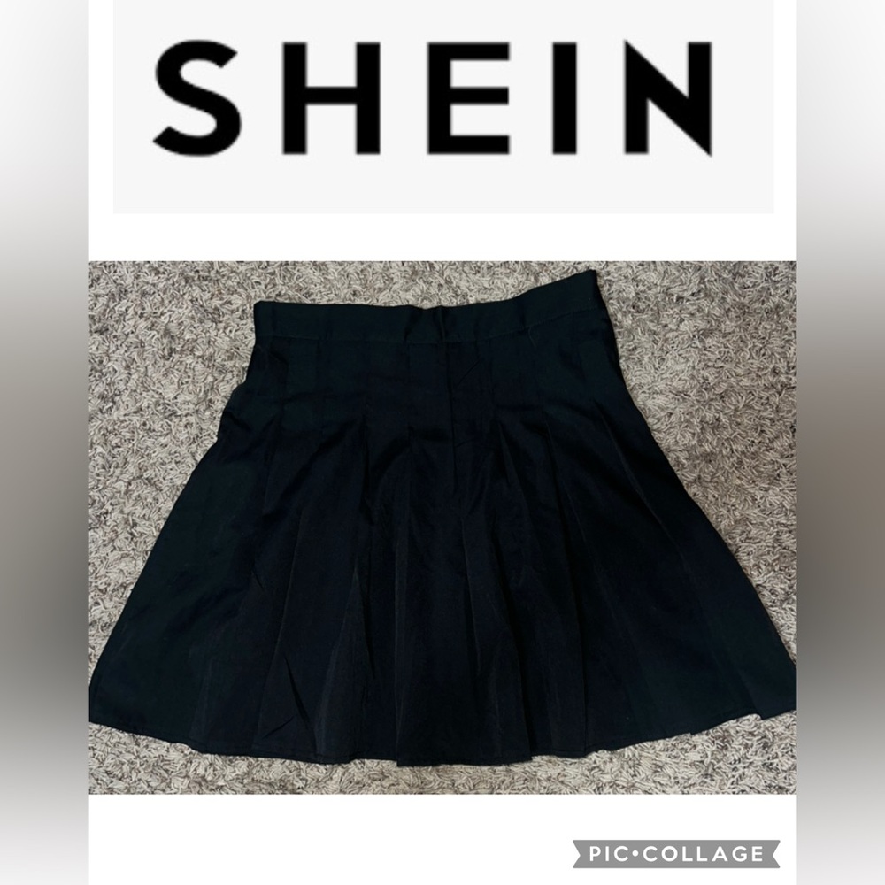 😊SHEIN Elegant Black Mini Skirt